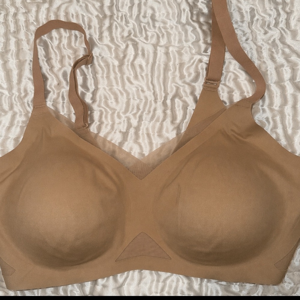 Honeylove LiftWear CrossOver Bra XL wire free wireless LWBR0301-SAND $69 New!!! - Picture 4 of 11
